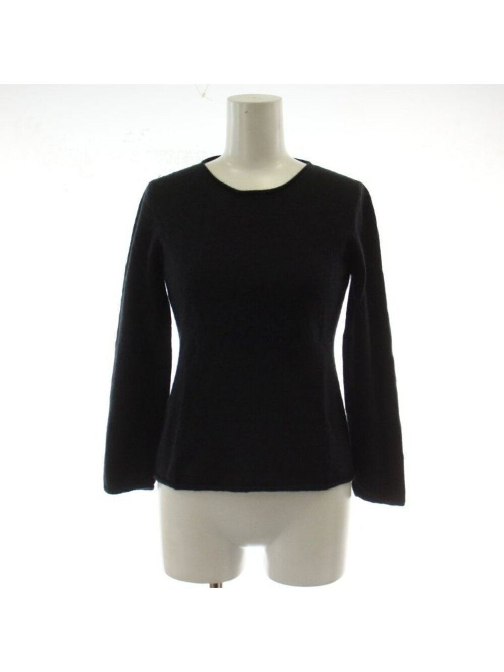 Dior Knit Sweater Top Black Long Sleeve Cashmere Silk GG